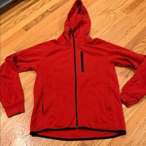 Uniqlo Reddish Orange Jacket with Black Accents